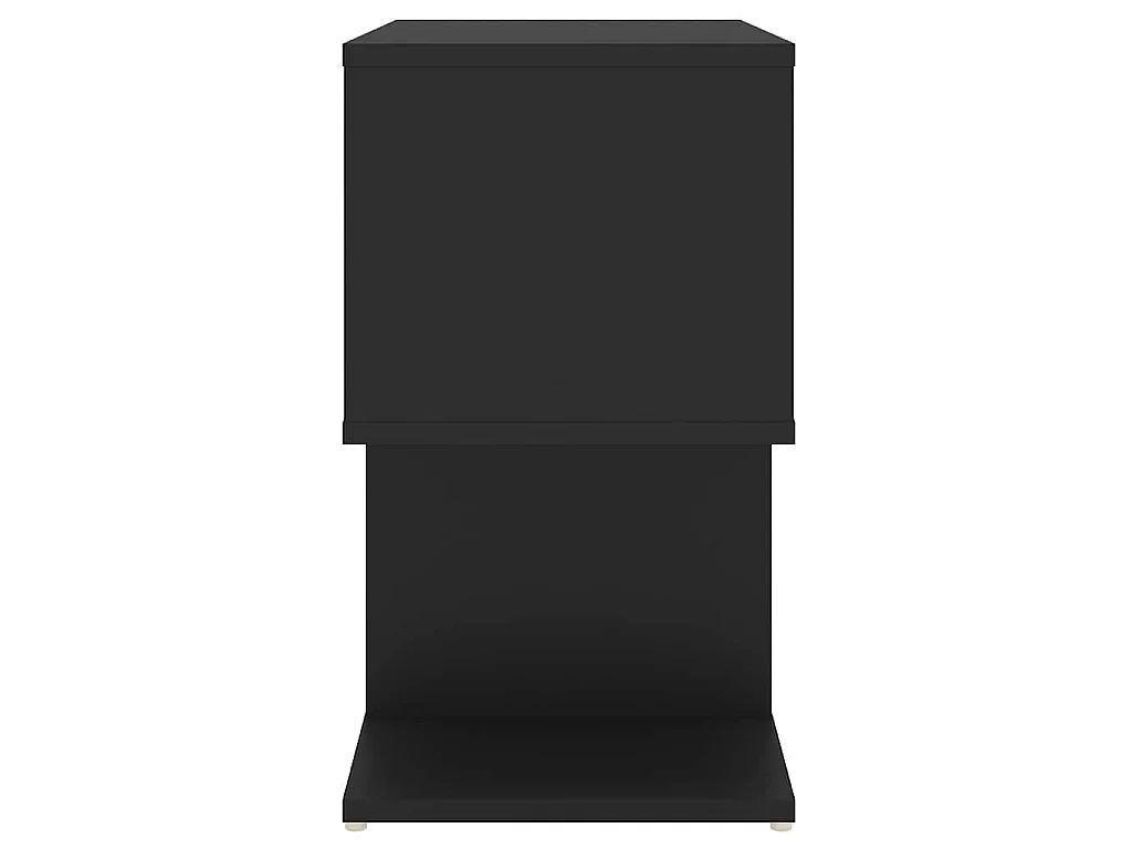 Nachttisch Schwarz 50x30x51,5 cm Holzwerkstoff