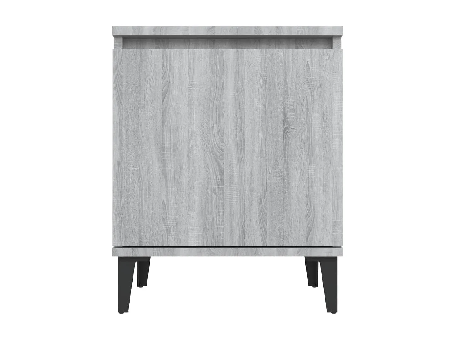 Nachtkastjes met metalen poten 40x30x50 cm grijs sonoma eiken
