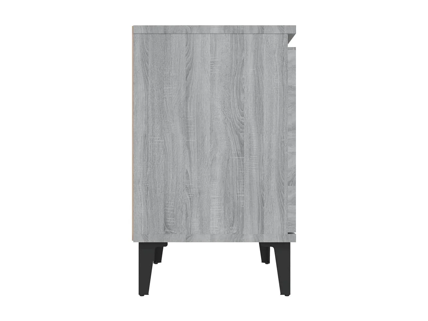 Tables de chevet avec pieds en métal sonoma gris 40x30x50 cm