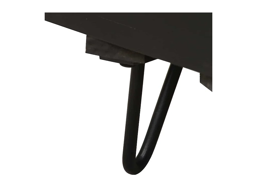 Mesa de cabeceira c/ frente bronze 40x30x50 cm mangueira maciça