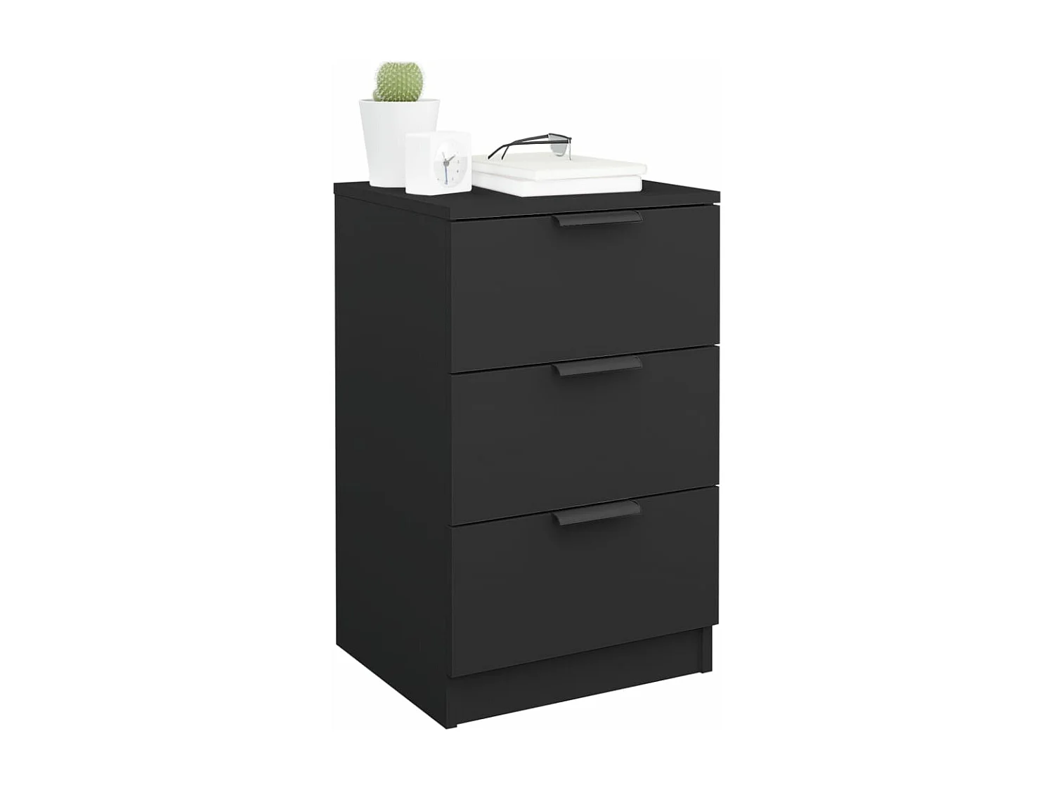 Table de chevet noir 40x36x65 cm