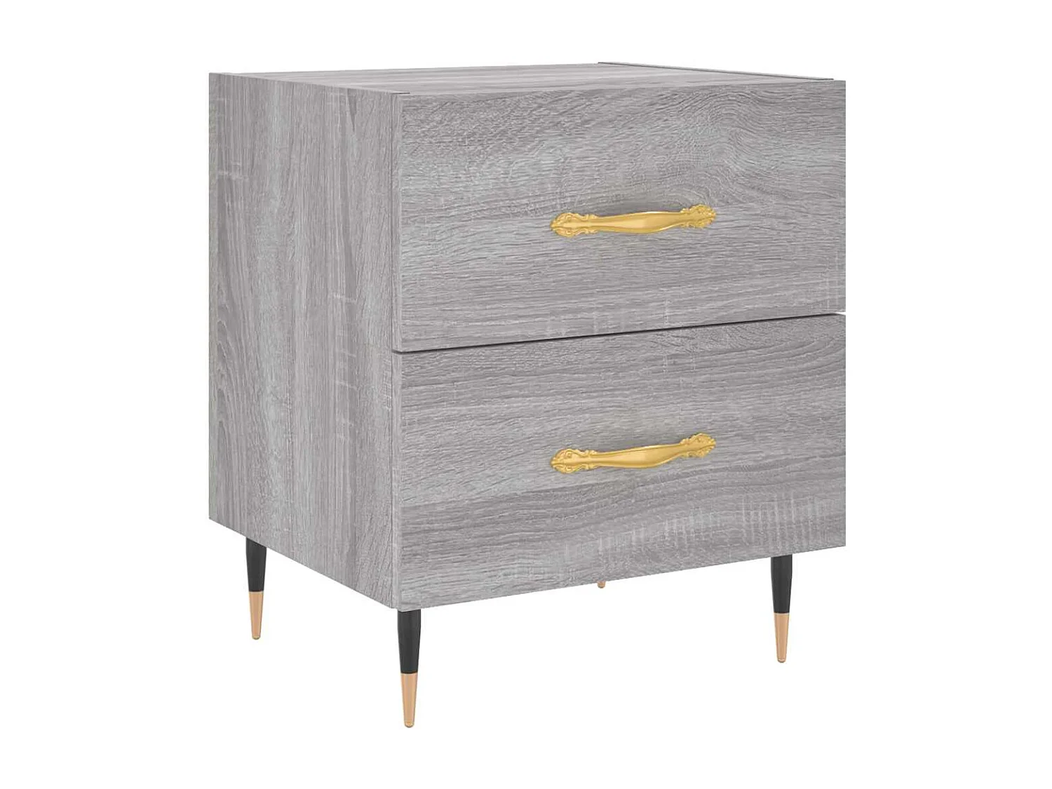 Table de chevet sonoma gris 40x35x47,5 cm bois d’ingénierie