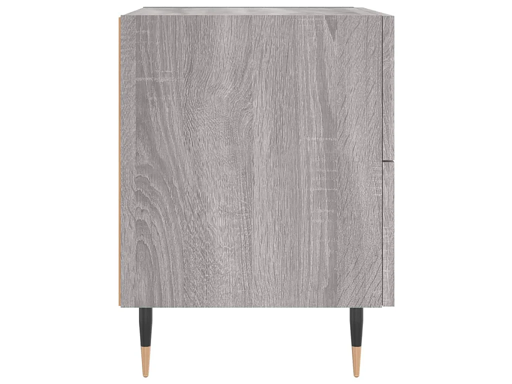 Table de chevet sonoma gris 40x35x47,5 cm bois d’ingénierie