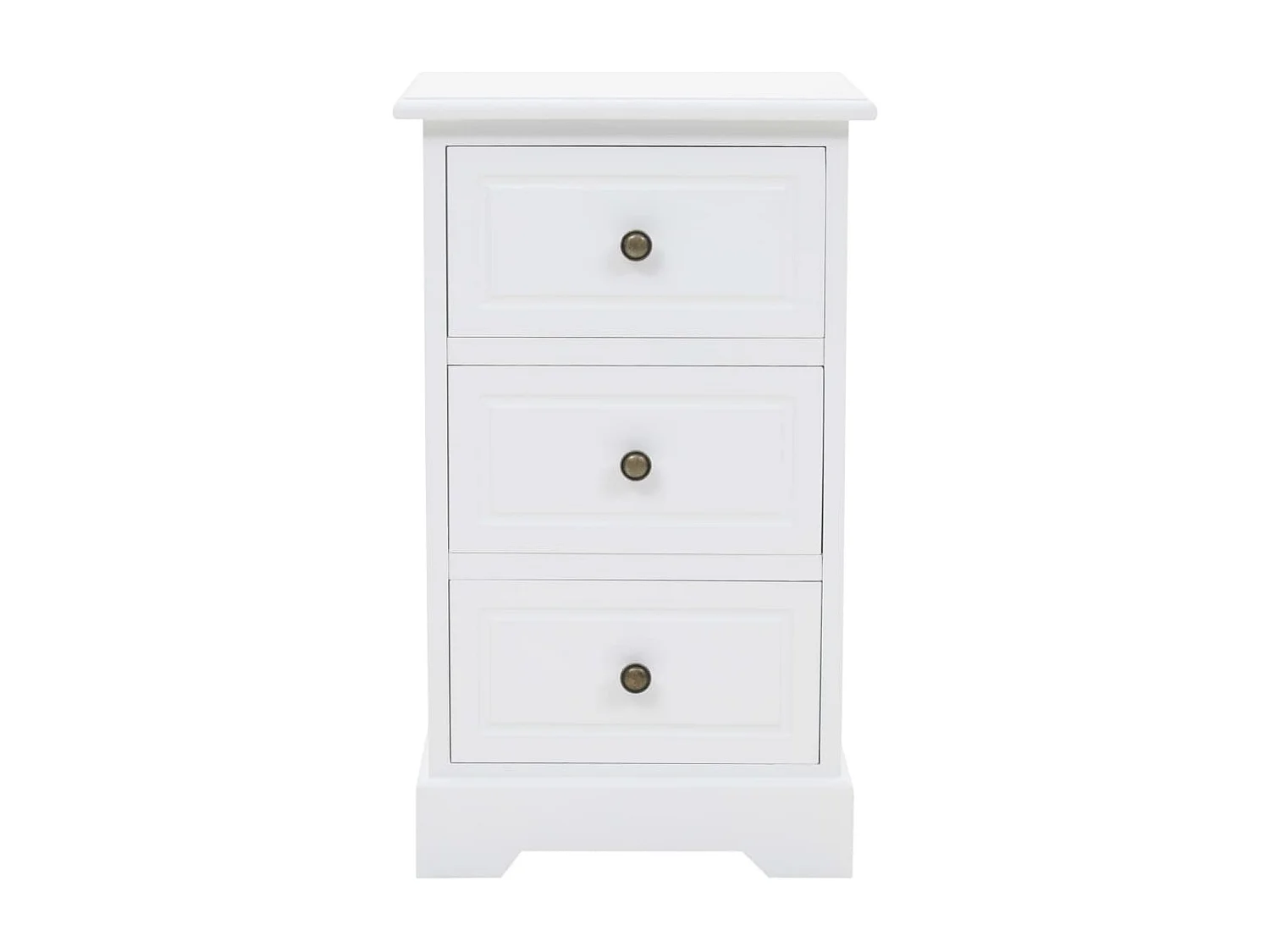 Nachtschrank MDF und Kiefernholz 35x32x59 cm