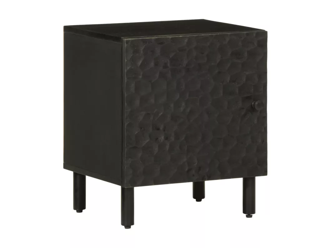 Kauf Unique Nachttisch Schwarz 40x33x46 cm Massivholz Mango