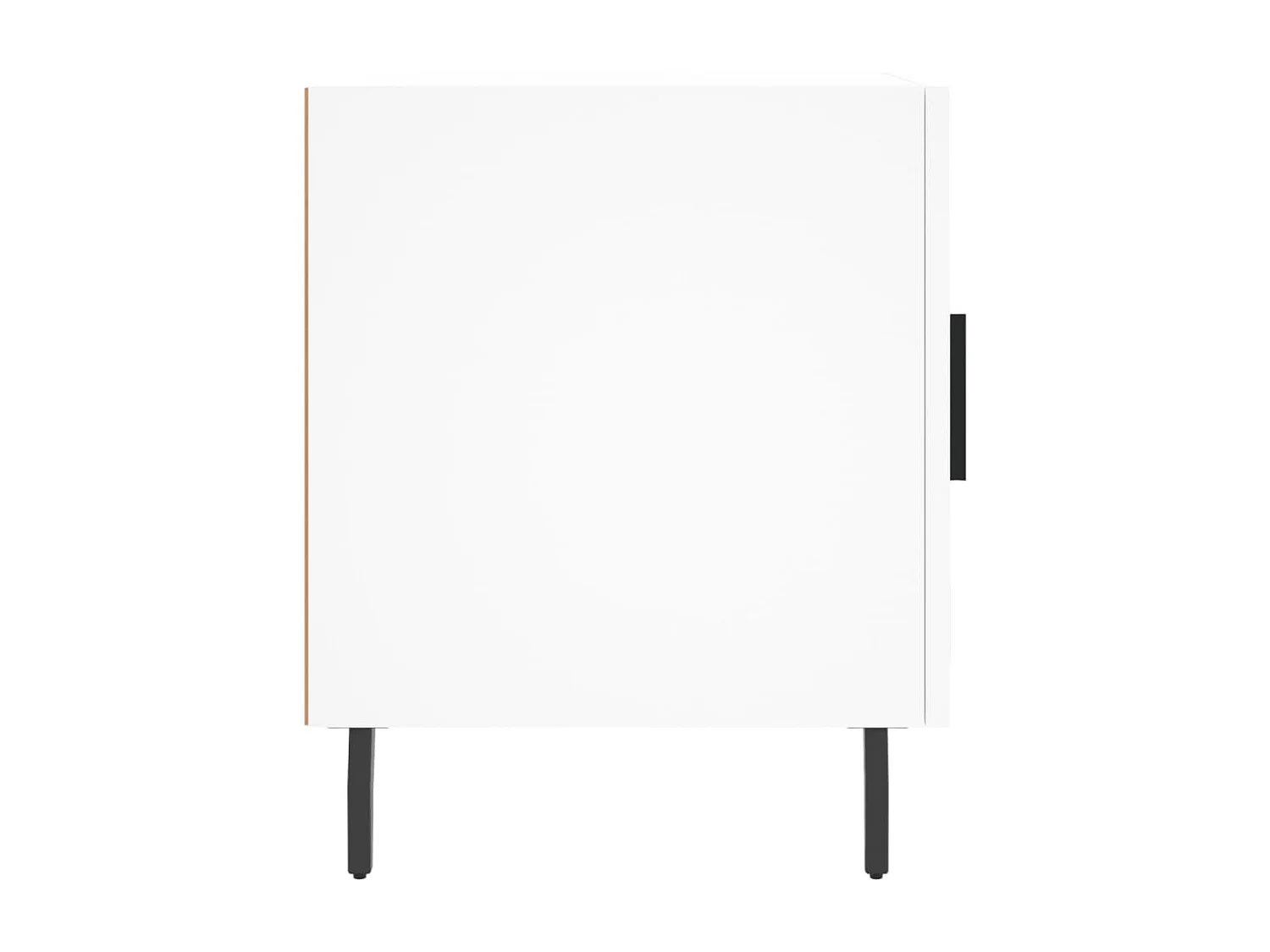 Comodini 2 pz Bianchi 40x40x50 cm in Legno Multistrato