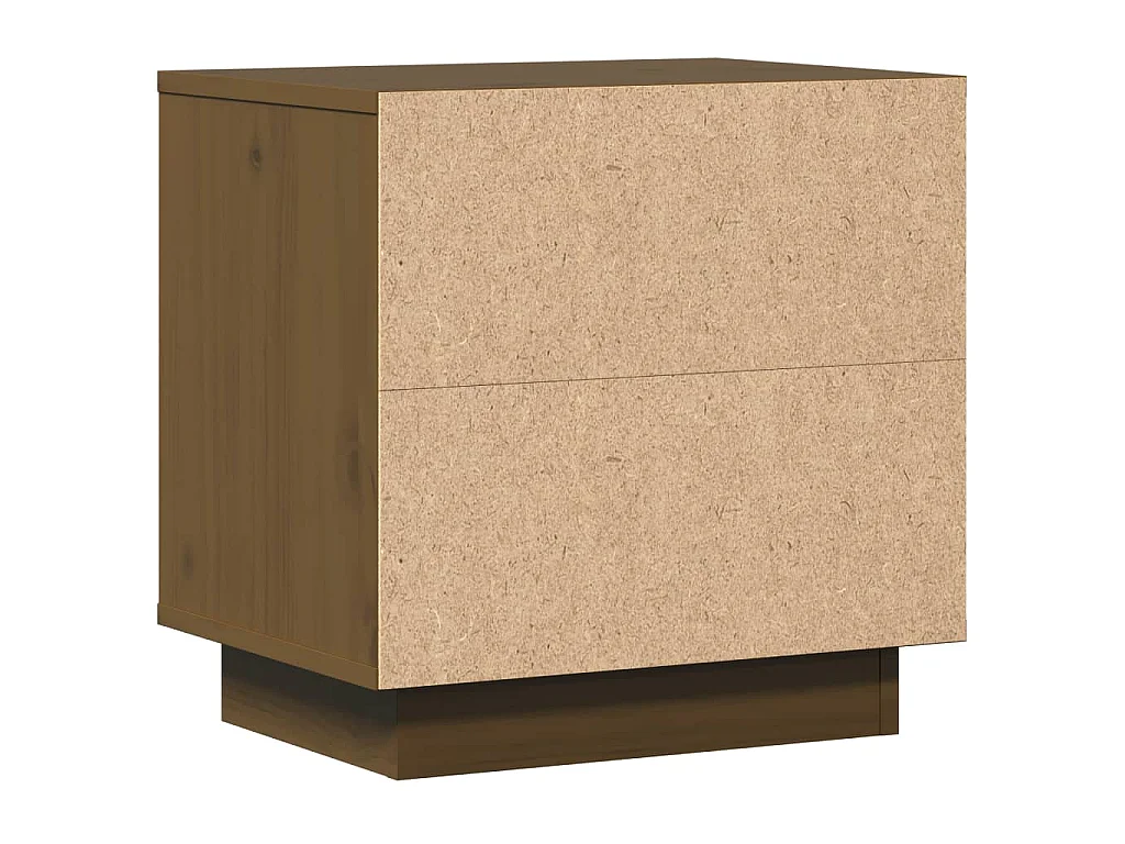 Nachttische 2 Stk. Honigbraun 40x30x40 cm Massivholz Kiefer