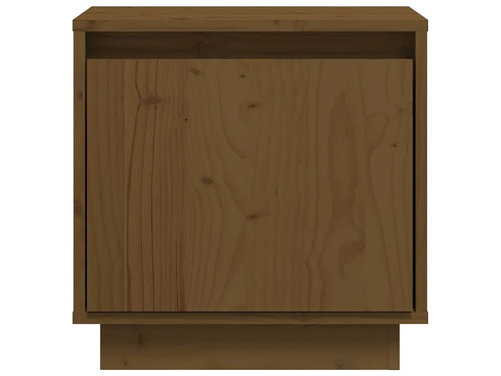 Nachttische 2 Stk. Honigbraun 40x30x40 cm Massivholz Kiefer