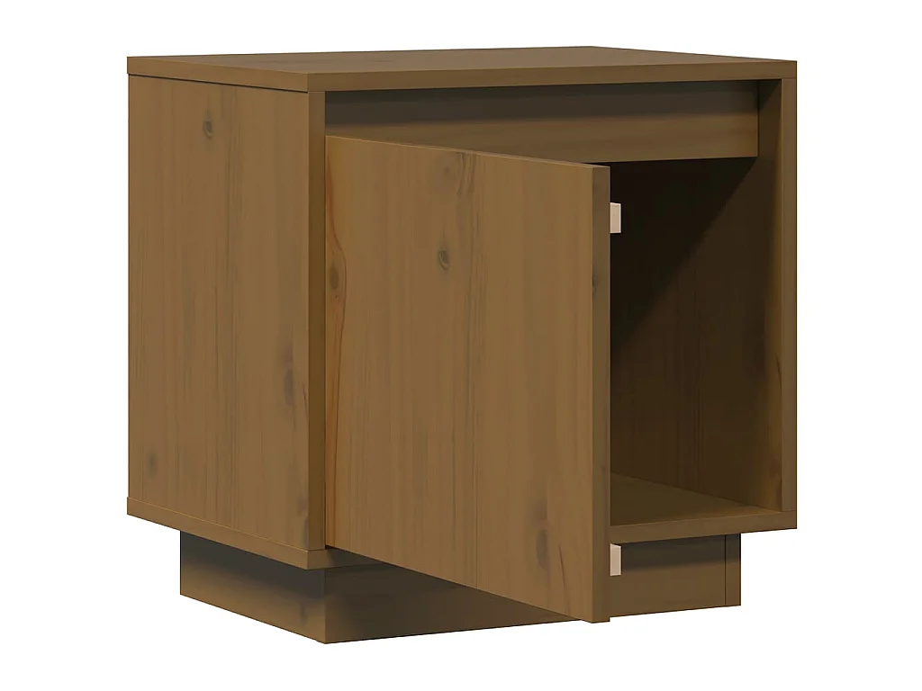 Mesas de cabeceira 2 pcs 40x30x40 cm pinho maciço castanho mel