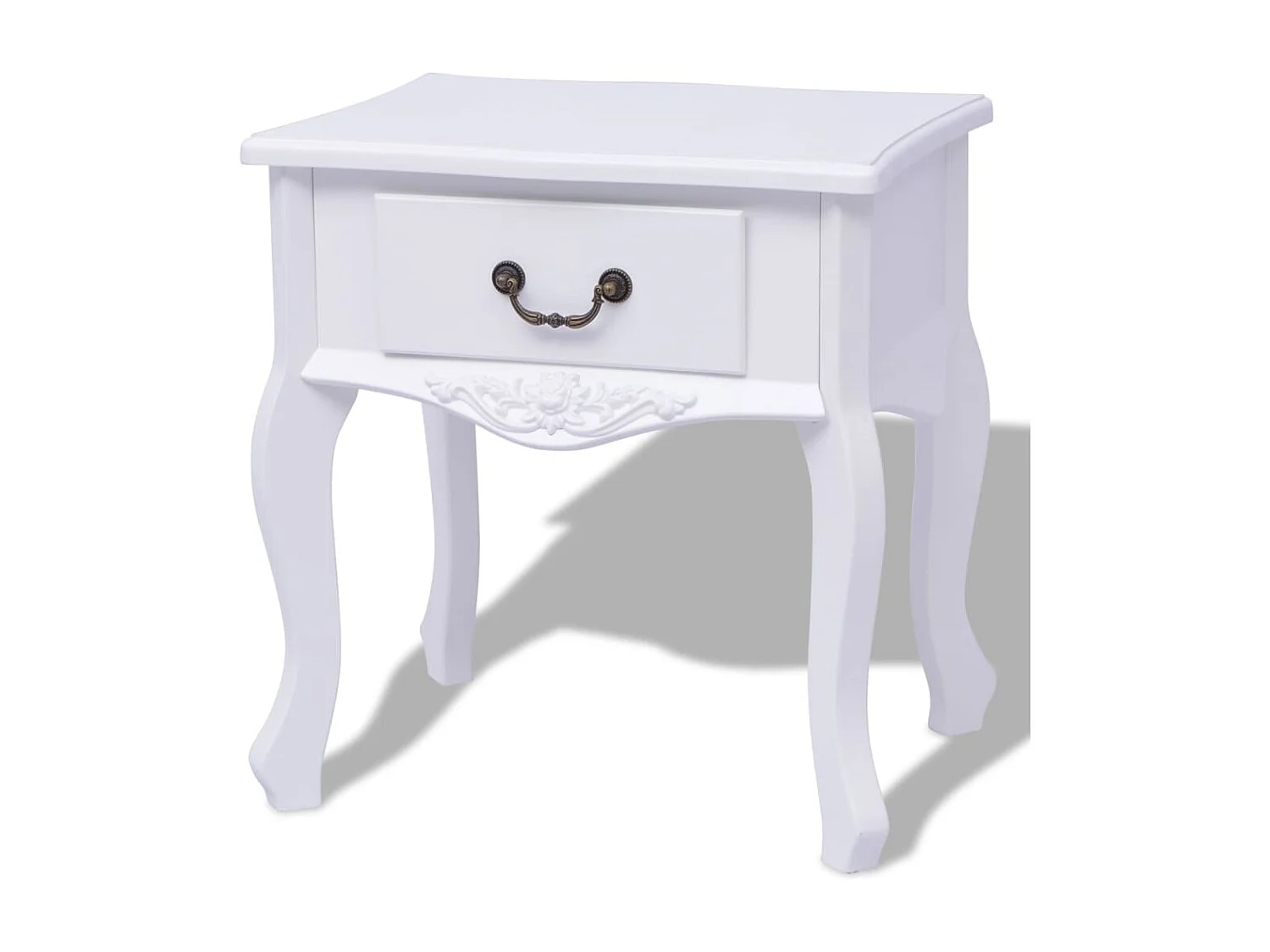 Table de chevet MDF Blanc