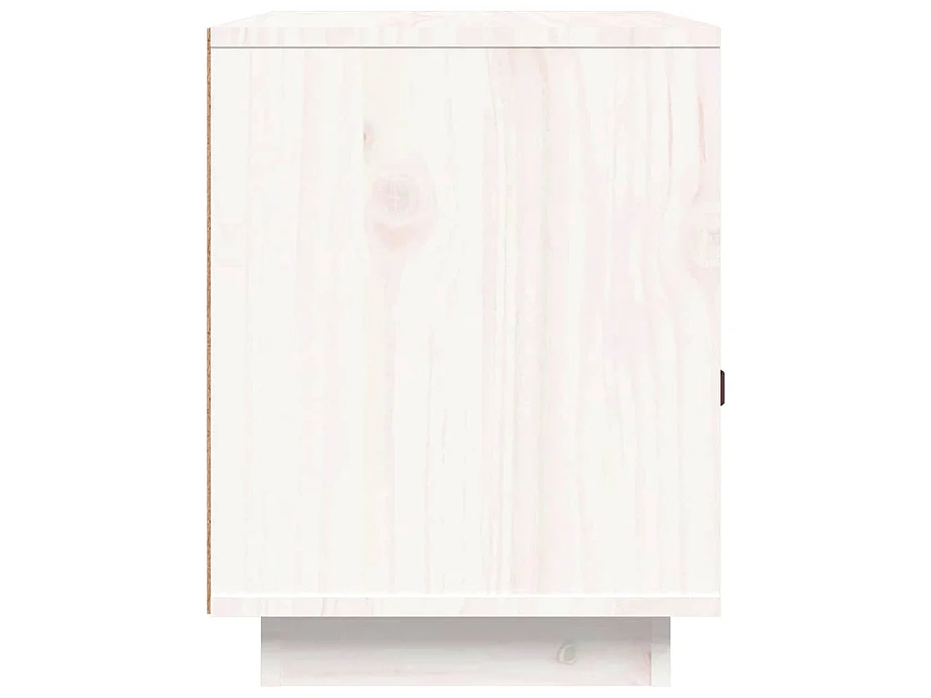Tables de chevet 2 pcs Blanc 40x34x45 cm Bois de pin massif