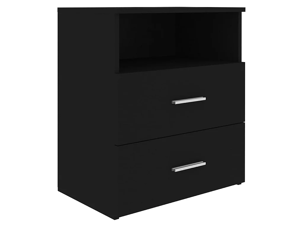 Comodino Nero 50x32x60 cm