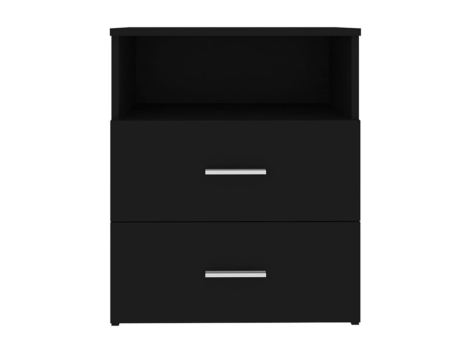 Comodino Nero 50x32x60 cm
