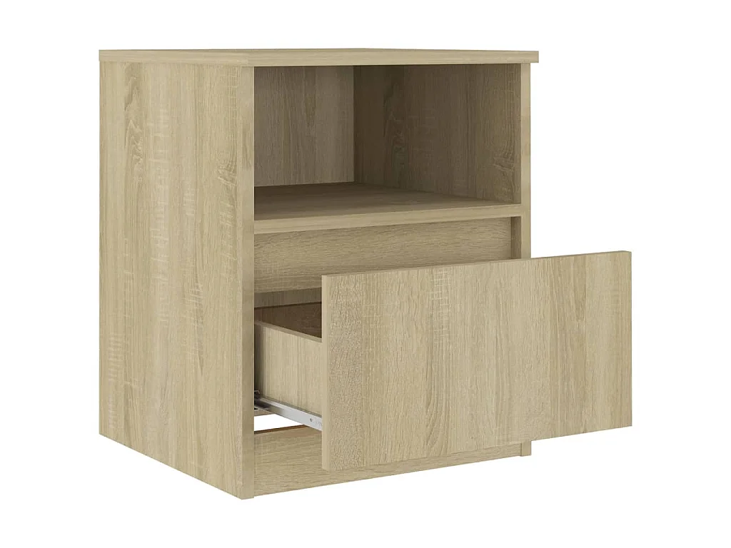 Tables de chevet 2 pcs Chêne sonoma 40x40x50 cm Aggloméré