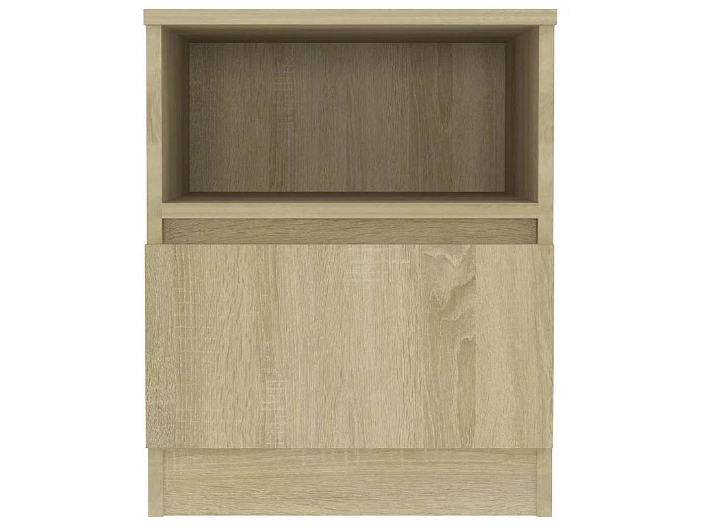 Tables de chevet 2pcs chêne sonoma 40x40x50cm bois d'ingénierie