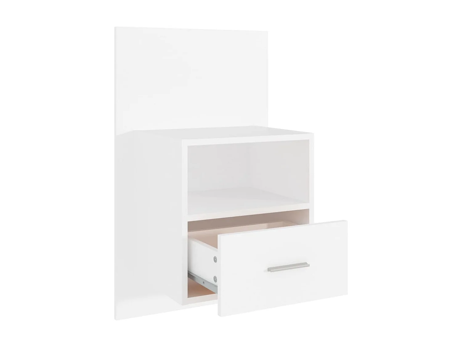 Tables de chevet murales 2 pcs Blanc