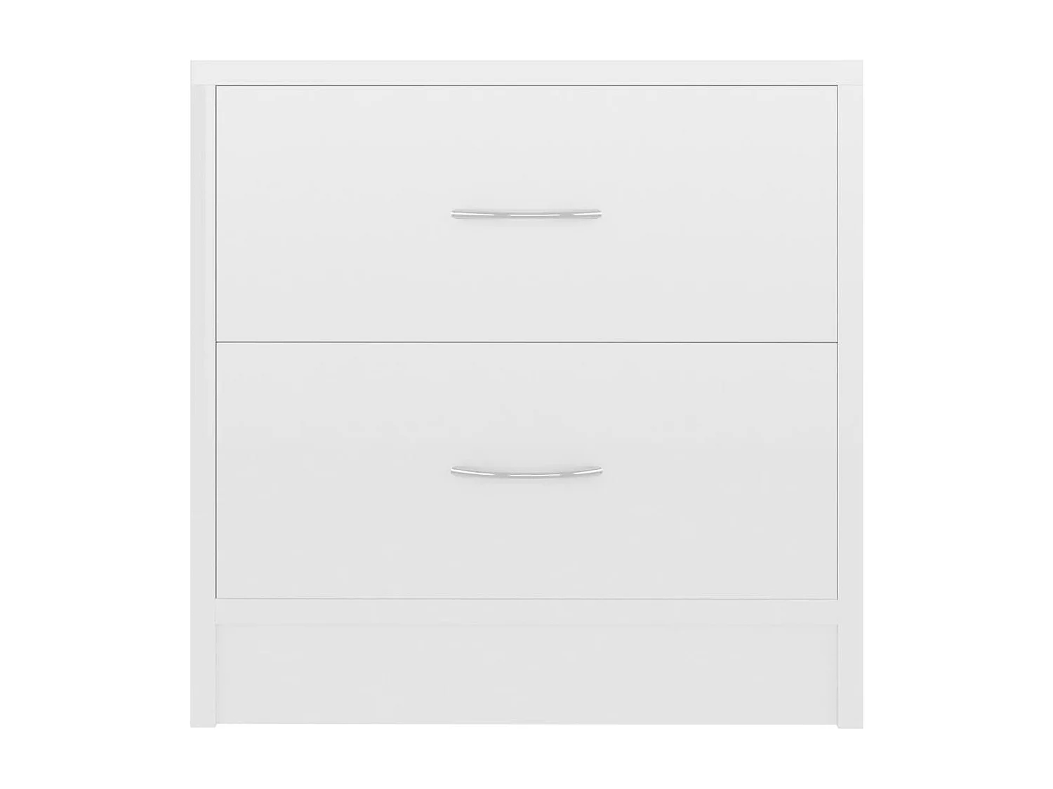 Mesa de cabeceira derivados de madeira branco brilhante