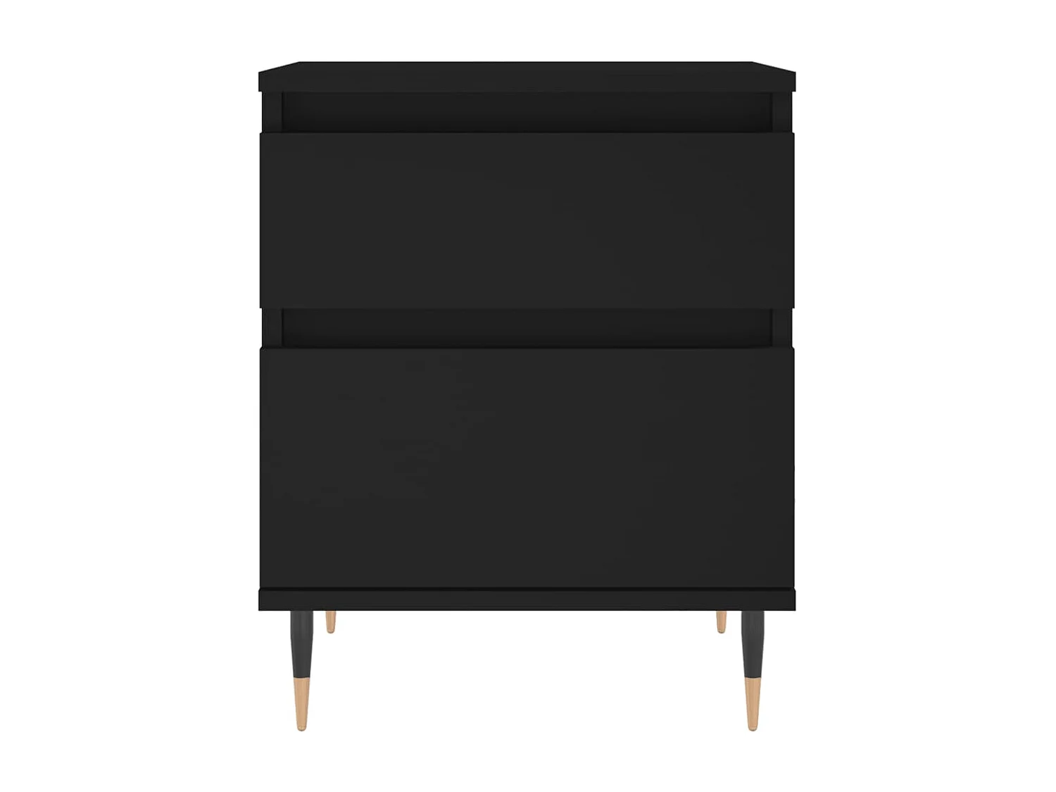 Tables de chevet 2 pcs noir 40x35x50 cm bois d’ingénierie