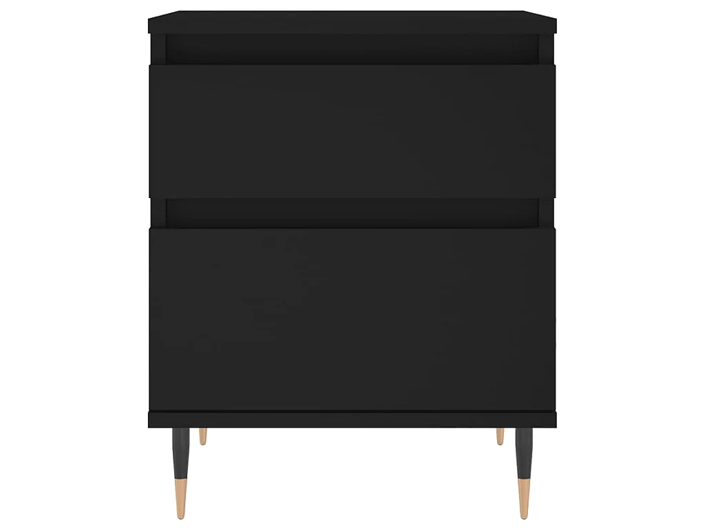 Nachttische 2 Stk. Schwarz 40x35x50 cm Holzwerkstoff