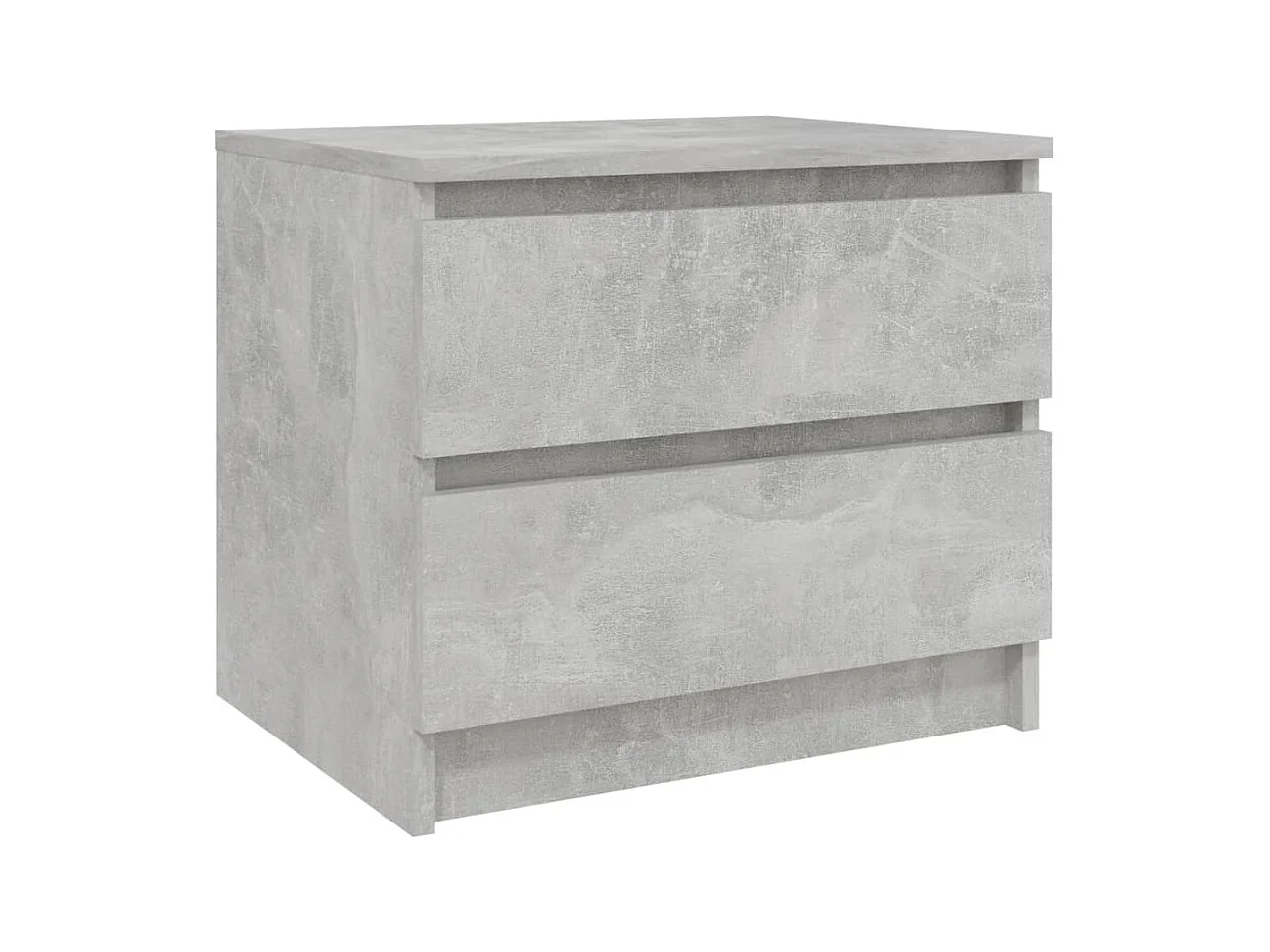 Nachttisch Betongrau 50x39x43,5 cm Holzwerkstoff
