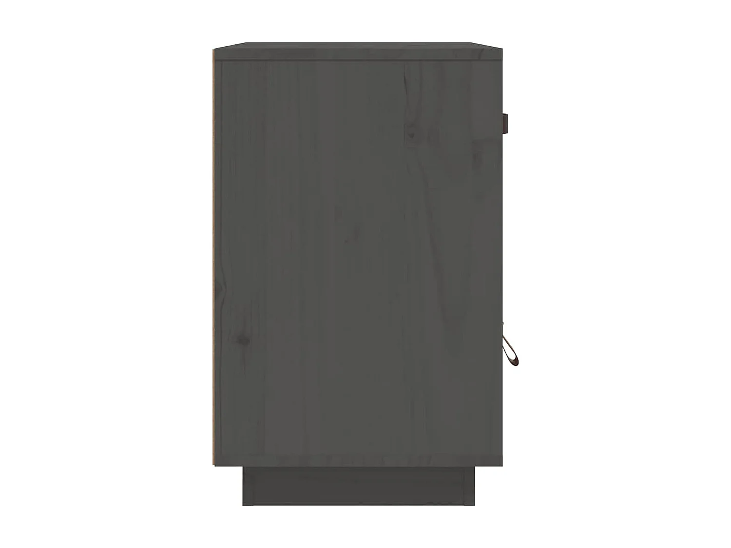 Nachtkastjes 2 st 40x34x55 cm massief grenenhout grijs