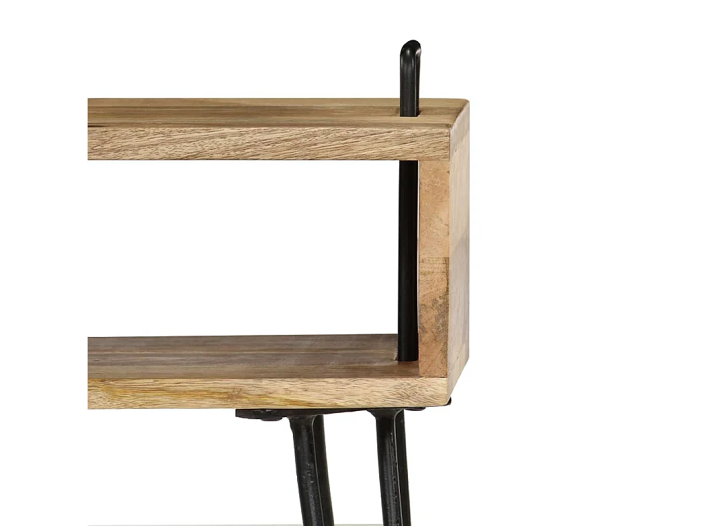 Table de chevet Bois de manguier massif 40x34x47 cm