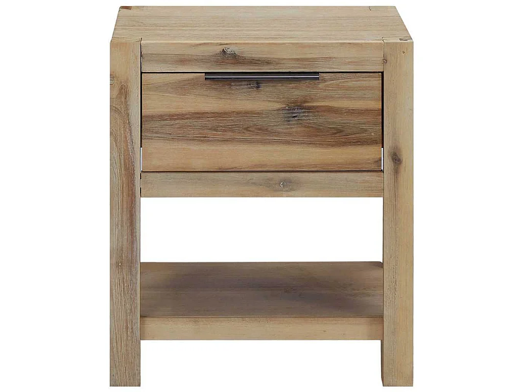 Comodini con Cassetti 2 pz 40x30x48 cm Legno Massello di Acacia