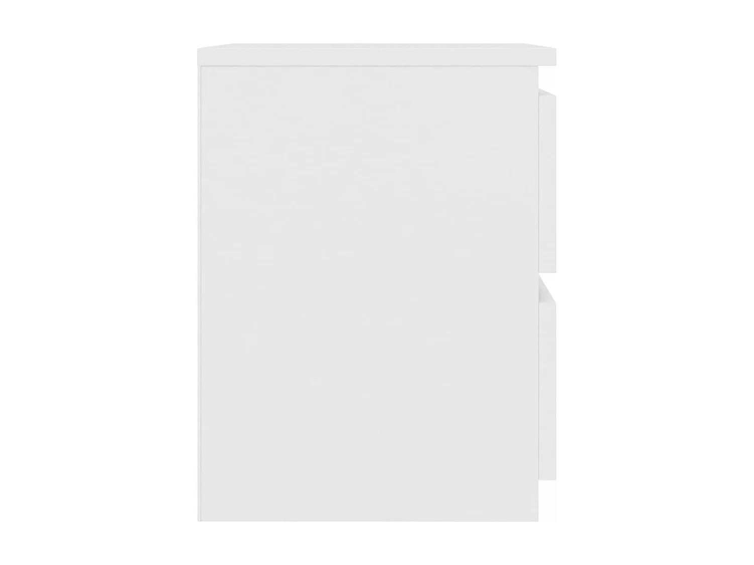 Mesitas de noche 2 uds madera contrachapada blanco 30x30x40 cm