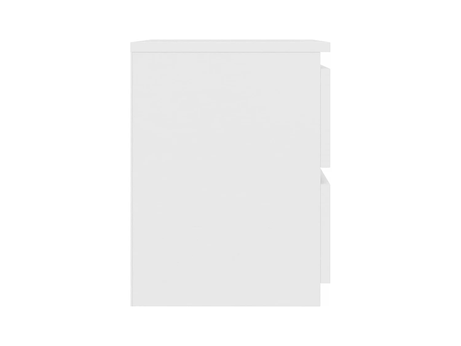 Tables de chevet 2 pcs Blanc 30x30x40 cm Bois d'ingénierie