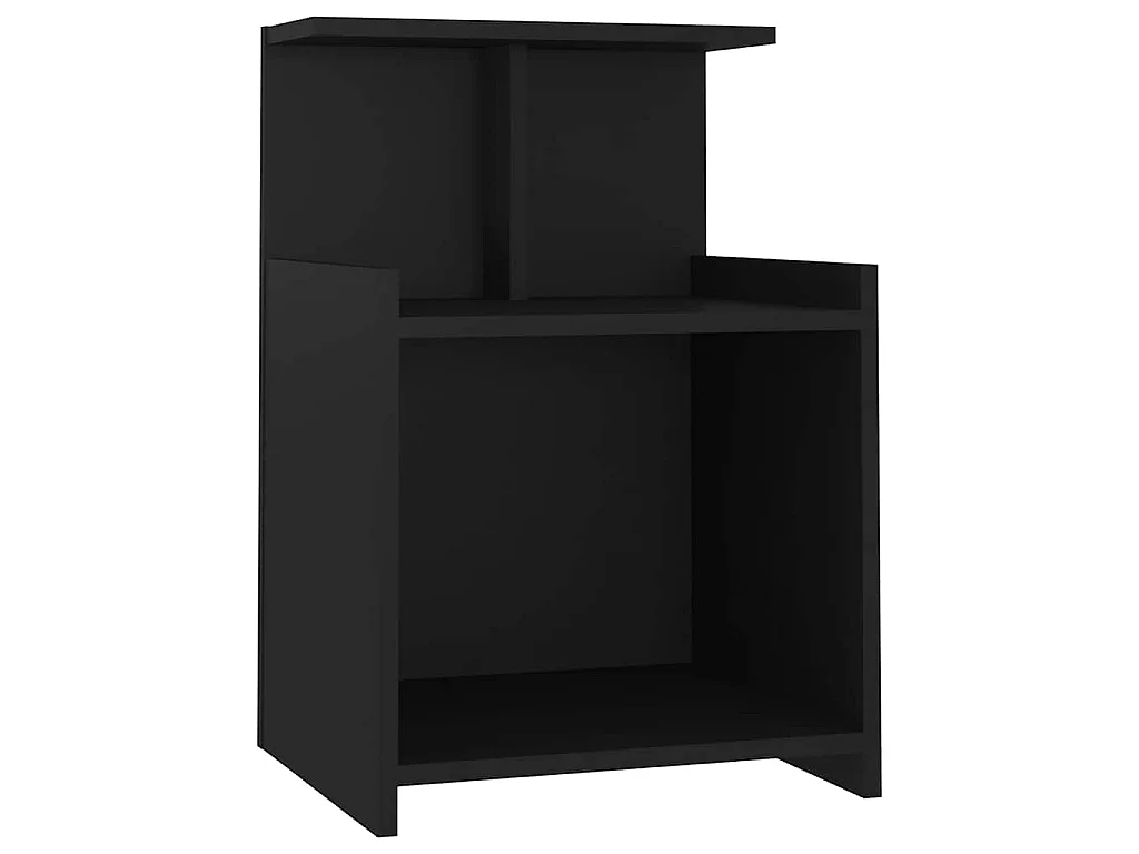Mesa de cabeceira 40x35x60 cm derivados de madeira preto