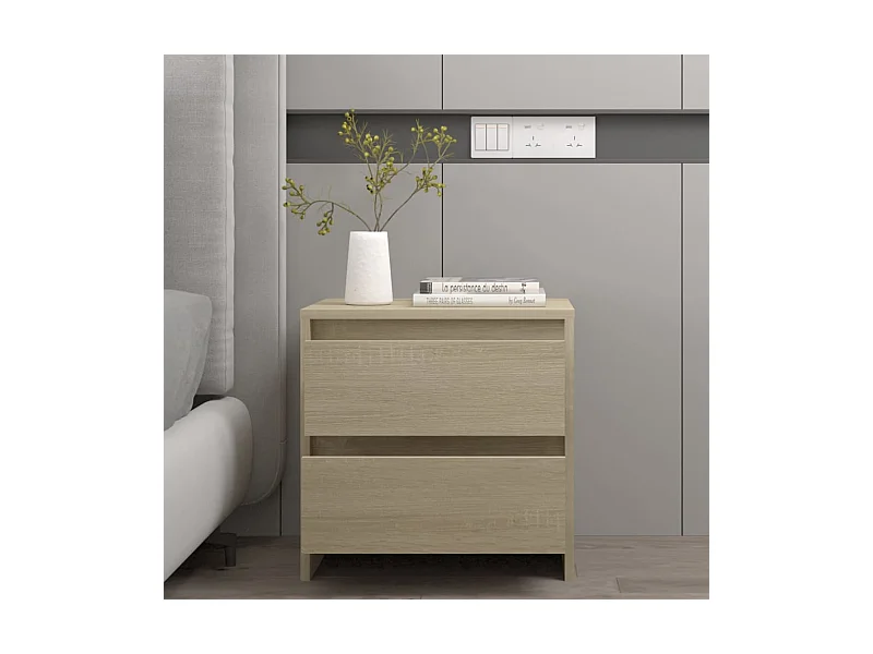 Comodino Rovere Sonoma 45x34,5x44,5 cm in Truciolato