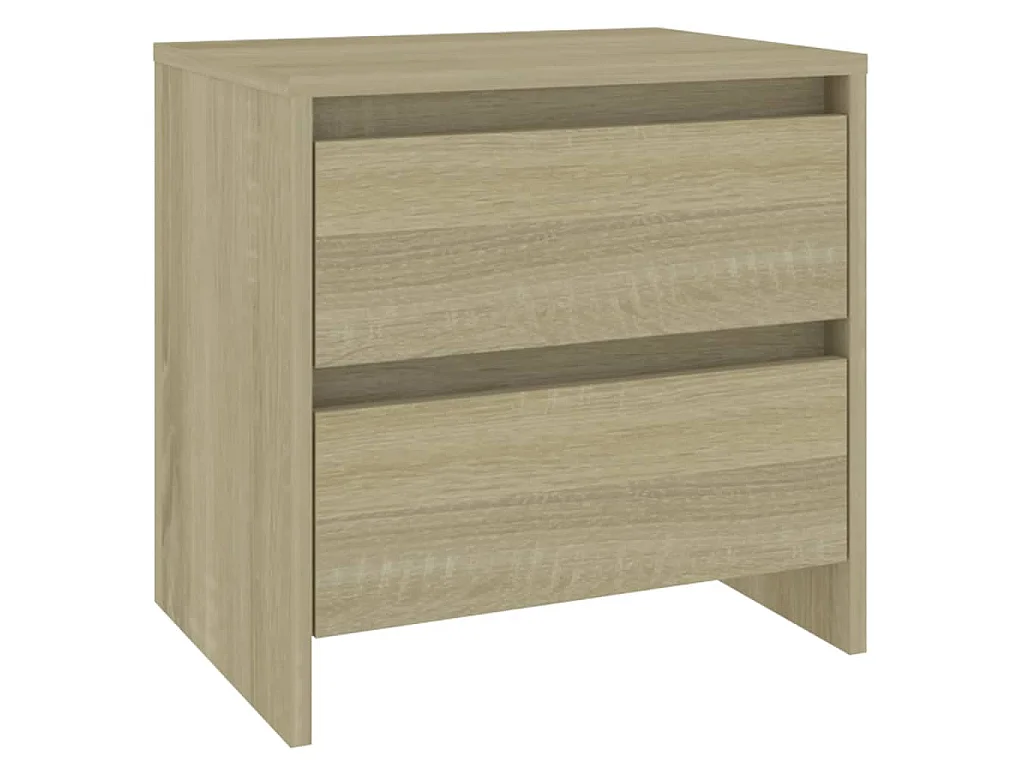 Nachtkastje 45x34,5x44,5 cm bewerkt hout sonoma eikenkleurig