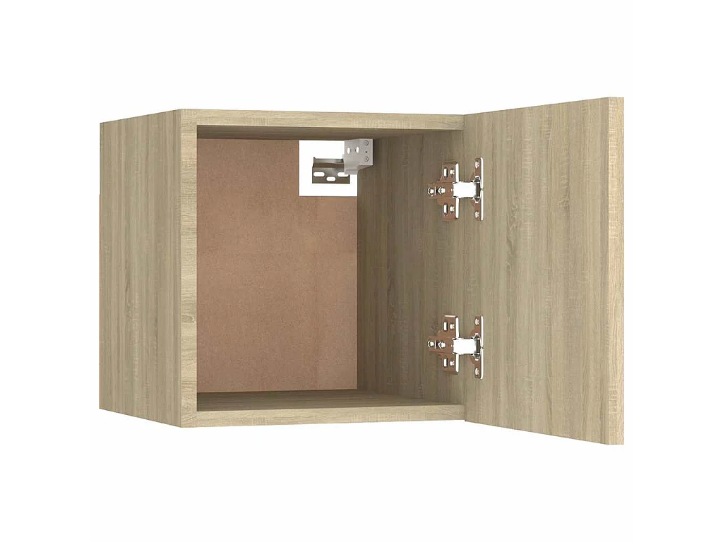 Nachtkastjes 2 st 30,5x30x30cm bewerkt hout sonoma eikenkleurig