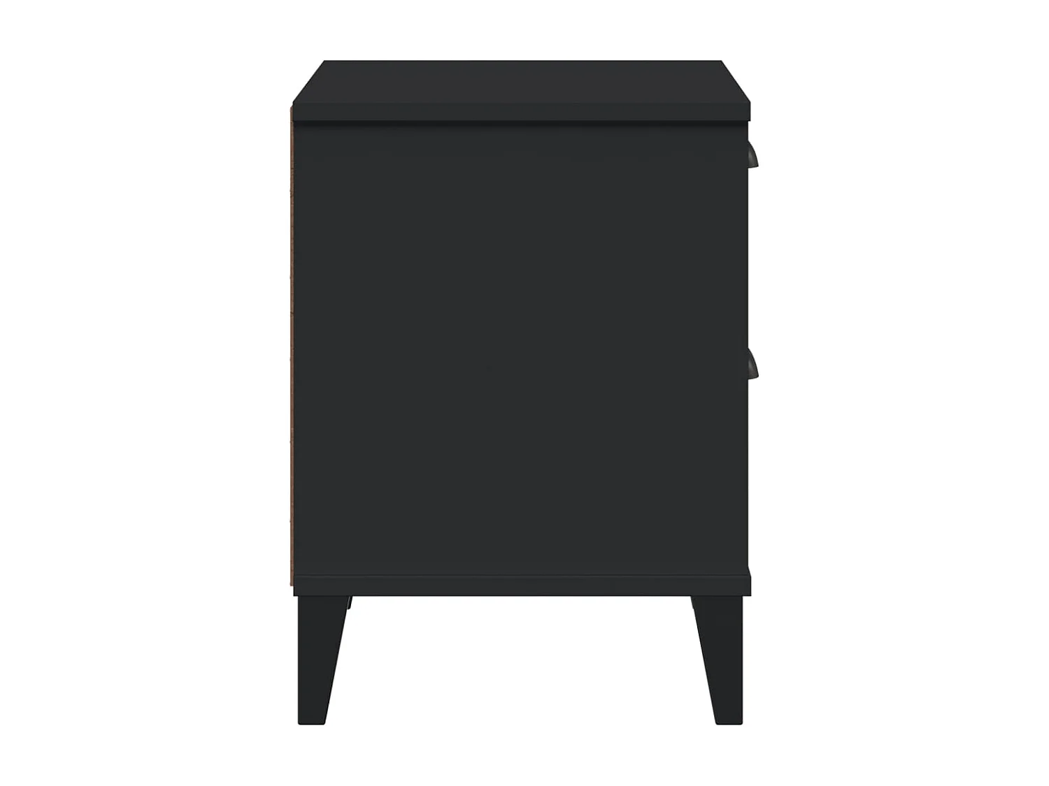 Table de chevet VIKEN noir bois d'ingénierie