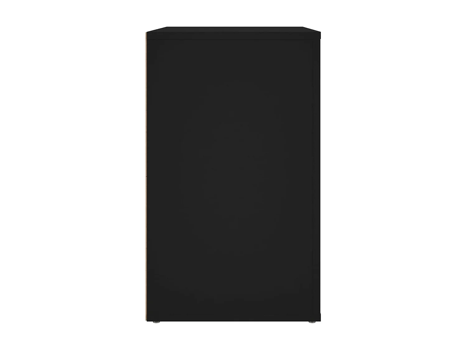 Nachtkastje 50x36x60 cm bewerkt hout zwart