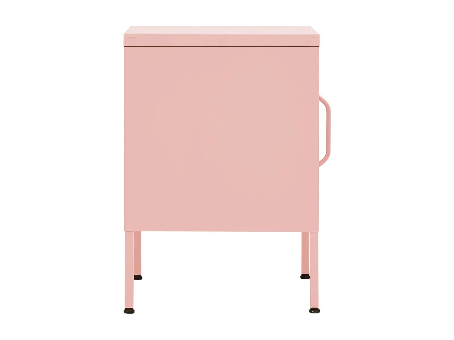 Tables de chevet 2 pcs Rose 35x35x51 cm Acier