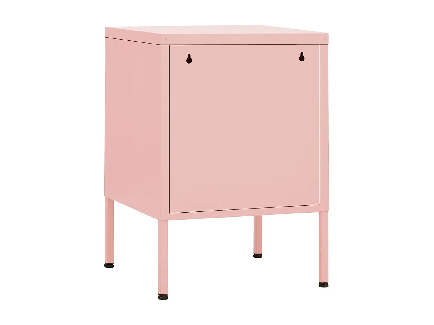 Tables de chevet 2 pcs Rose 35x35x51 cm Acier