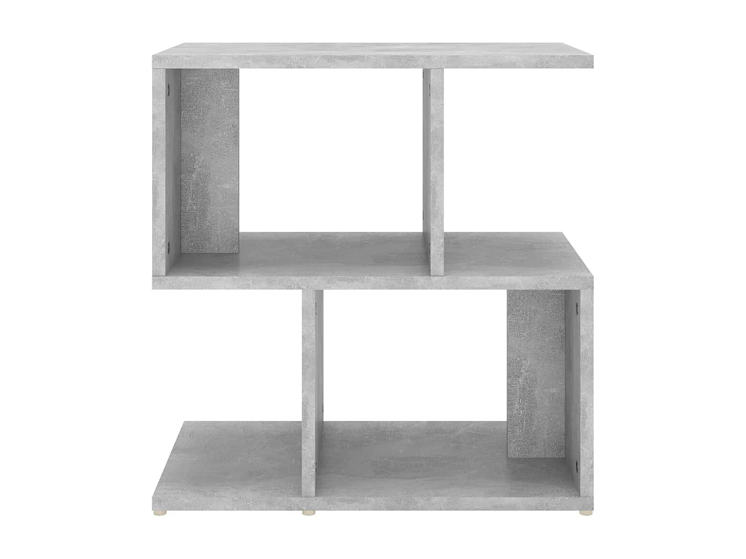 Table de chevet gris béton 50x30x51,5 cm bois d'ingénierie