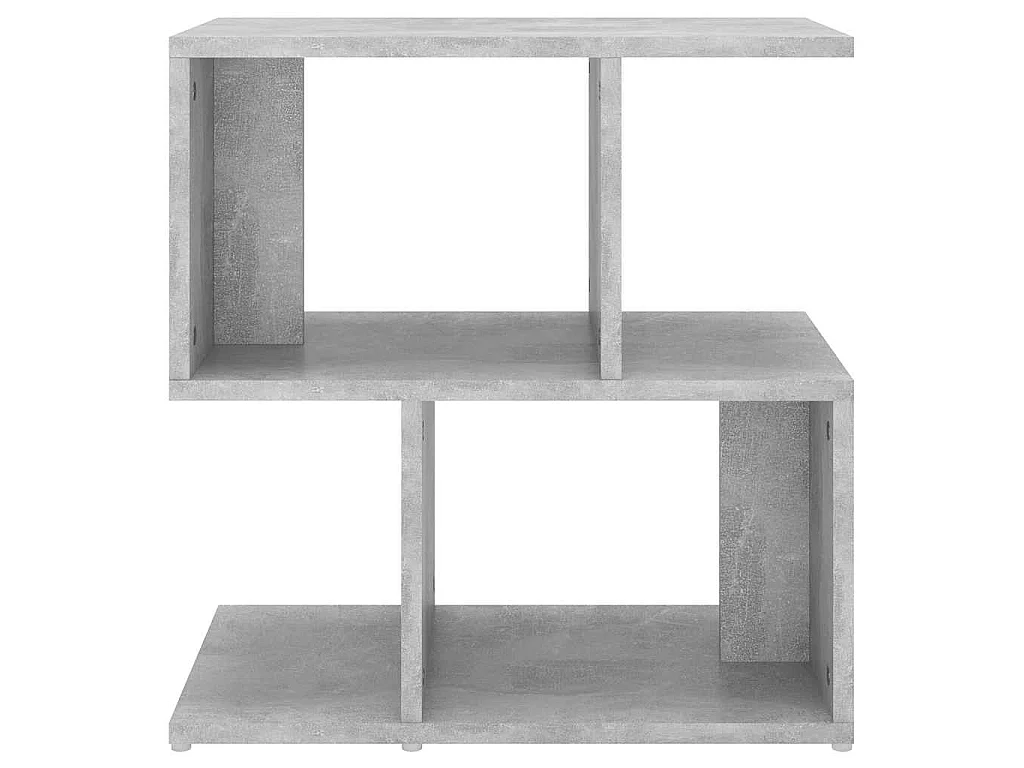 Table de chevet gris béton 50x30x51,5 cm bois d'ingénierie