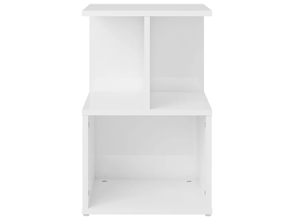 Table de chevet gris béton 50x30x51,5 cm bois d'ingénierie