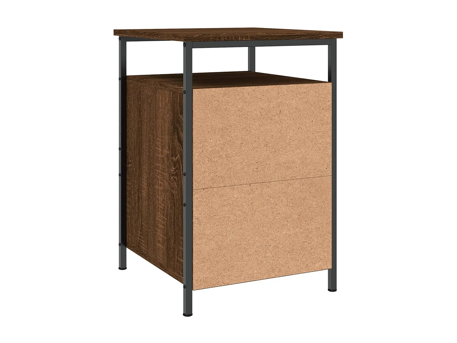 Nachttische 2 Stk. Braun Eichen-Optik 40x42x60 cm Holzwerkstoff