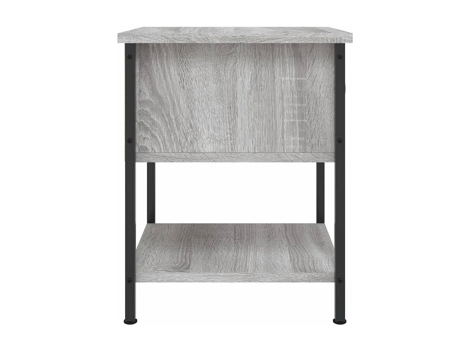 Table de chevet sonoma gris 34x35,5x45 cm bois d'ingénierie