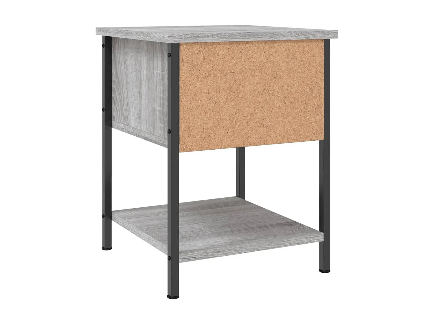 Table de chevet sonoma gris 34x35,5x45 cm bois d'ingénierie