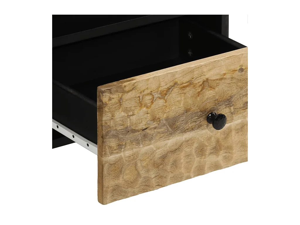 Tables de chevet 2 pcs 40x33x46 cm Bois de manguier solide