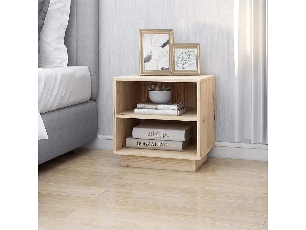 Nachtkastjes 2 st 40x34x40 cm massief grenenhout