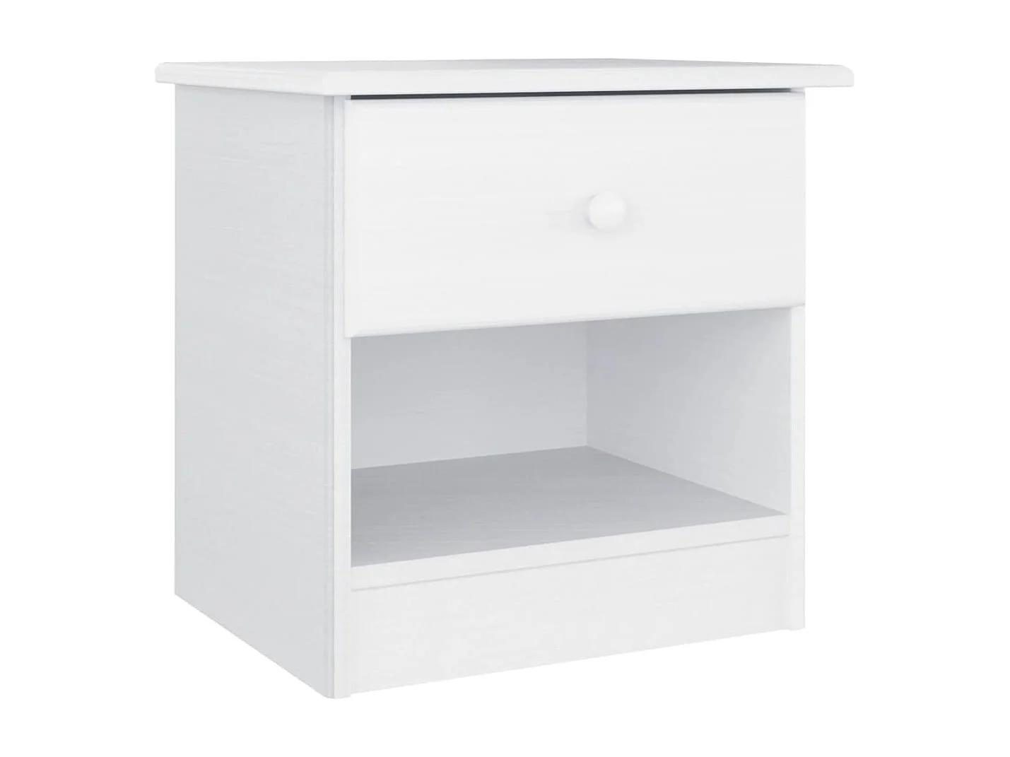 Table de chevet ALTA blanc 41x35x41 cm bois de pin massif