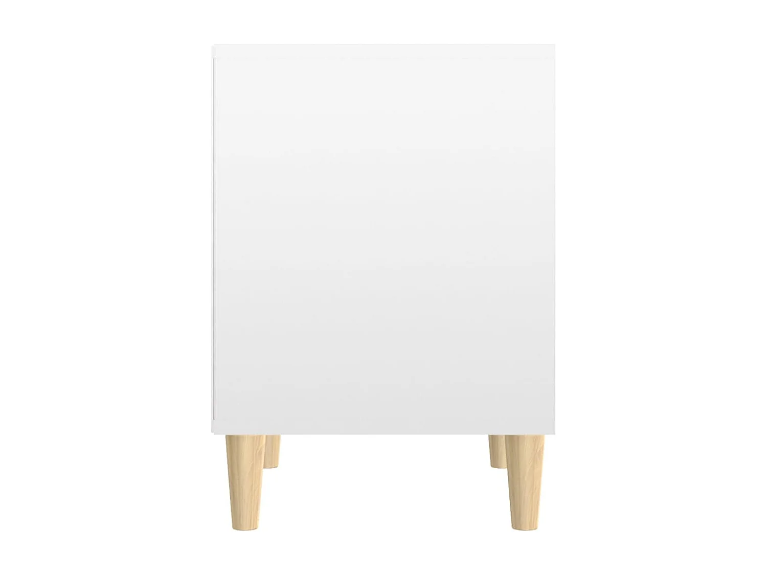 Table de chevet Blanc brillant 40x35x50 cm Bois d’ingénierie