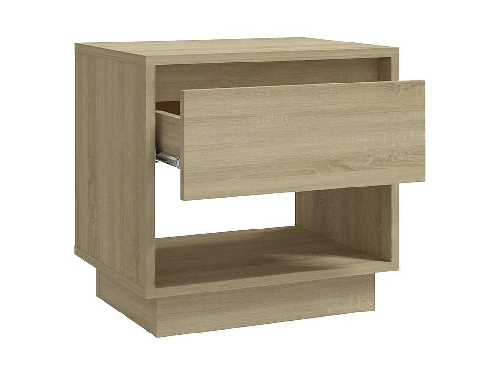 Tables de chevet 2 pcs Chêne sonoma 45x34x44 cm Bois ingénierie