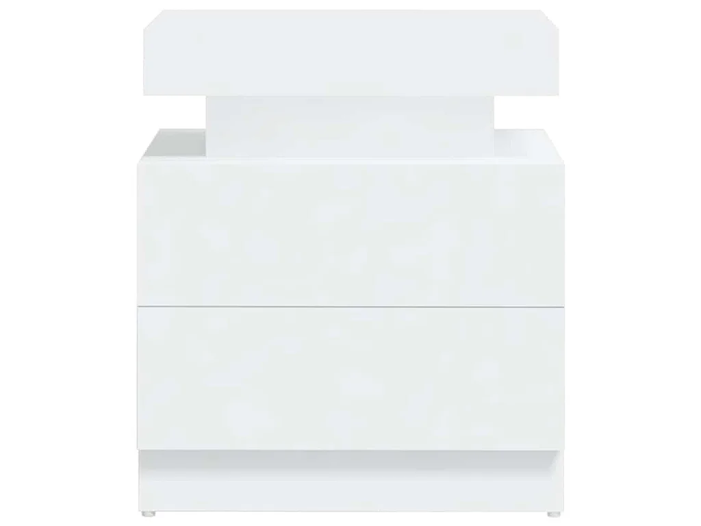 Comodino Bianco 45x35x52 cm in Legno Multistrato
