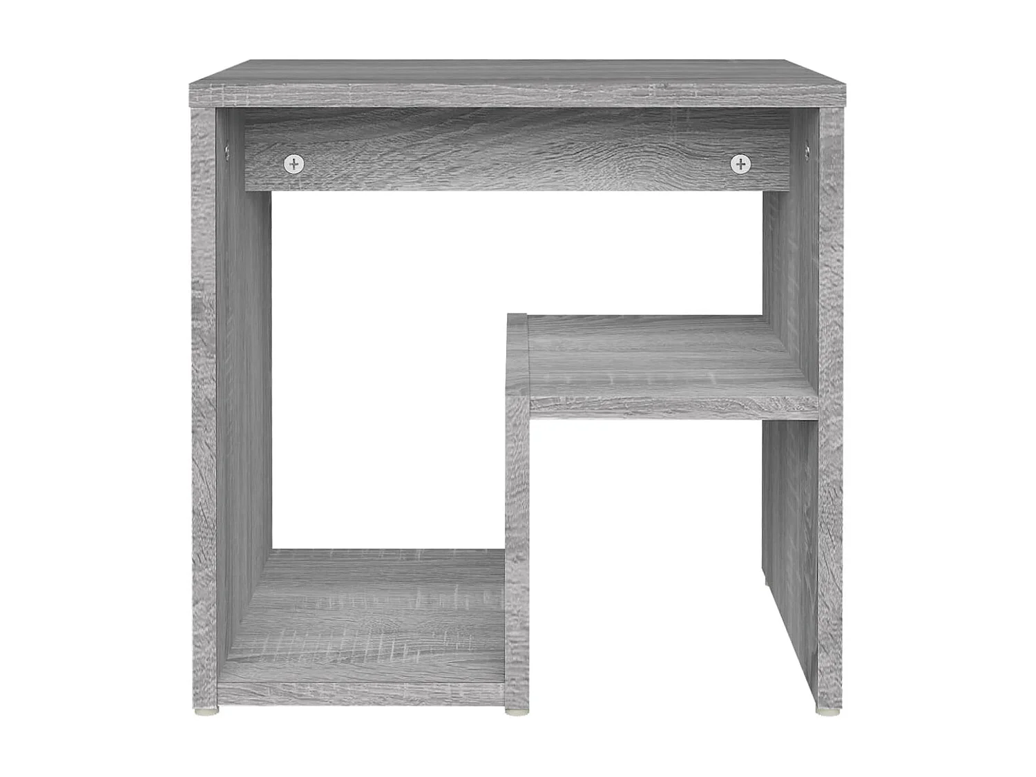 Nachtkastjes 2 st 40x30x40 cm bewerkt hout grijs sonoma eiken